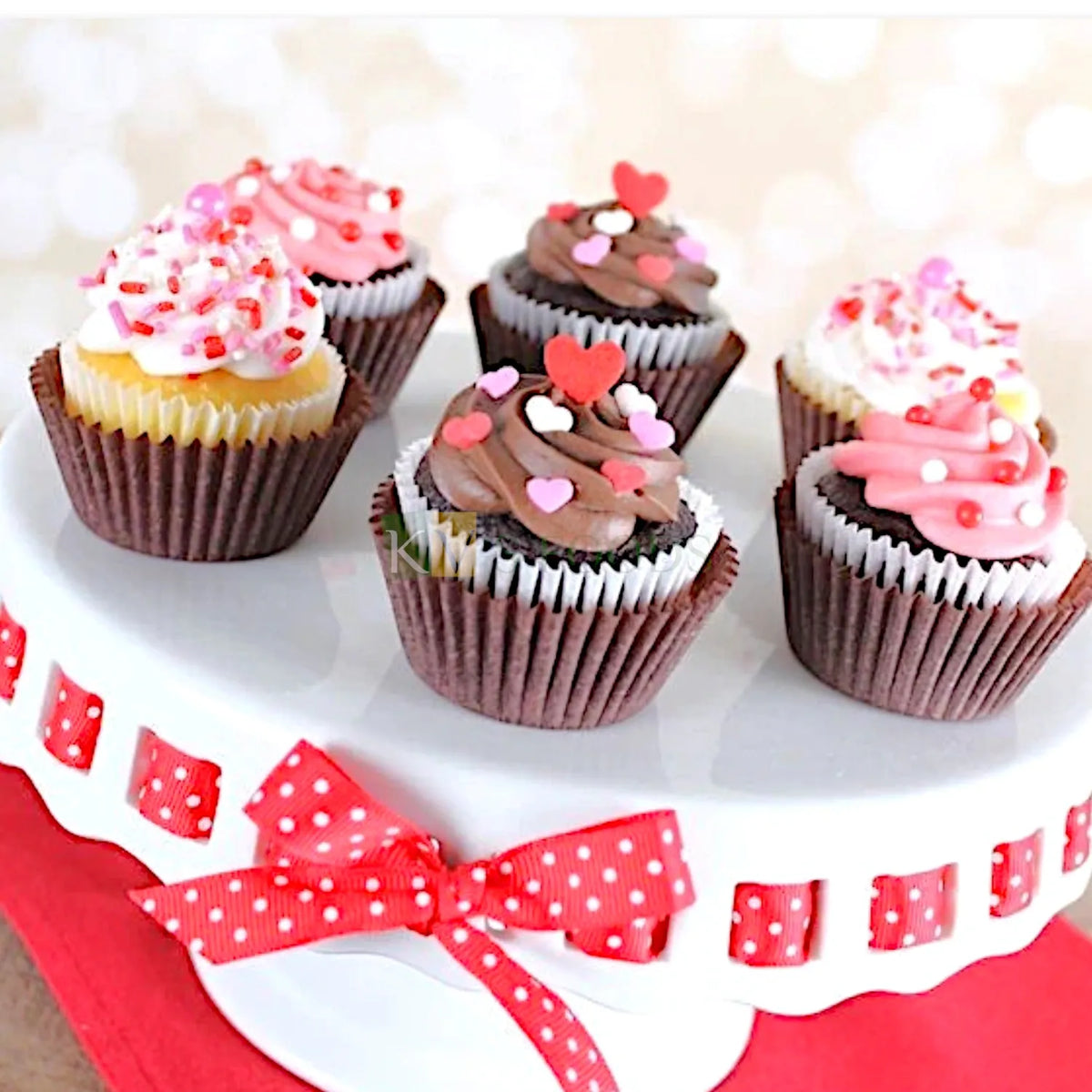 500 PCS Paper Grease proof Circle Brown 6.5Inch Muffin Ferrero Rocher Liners