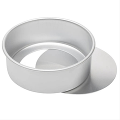 Loose Bottom Aluminum Cake Mould  6 x 2 inch