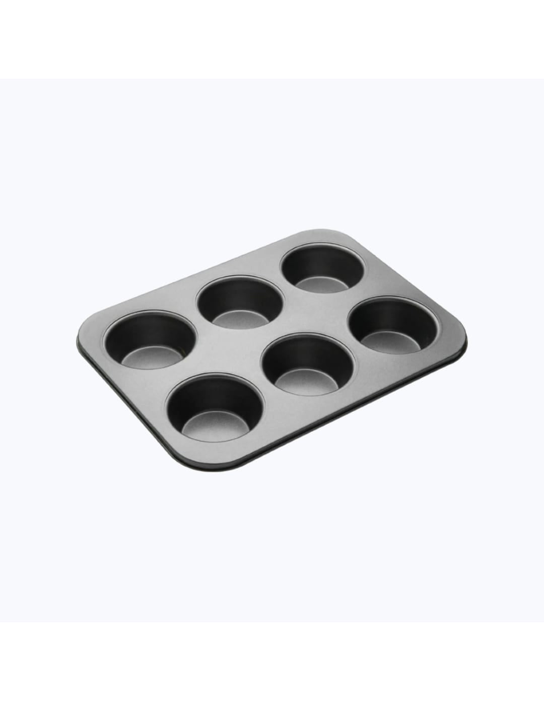 Non-Stick Aluminium 6-Cavity Muffin Tray – Perfect for Baking Muffins and Cupcakes