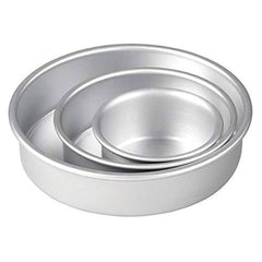 Round Shape Aluminum Cake Mould Set of 3