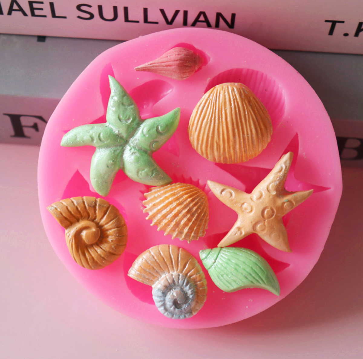 SHELL AND STAR FONDANT MOULD