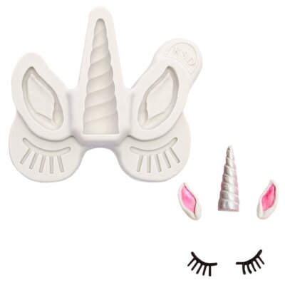 UNICORN EARS AND HORN FONDANT MOULD